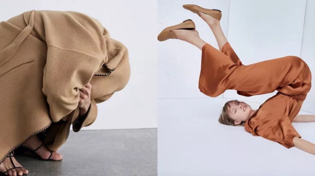 Zara model poses