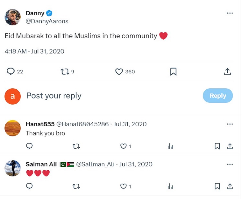Danny Aarons Muslim